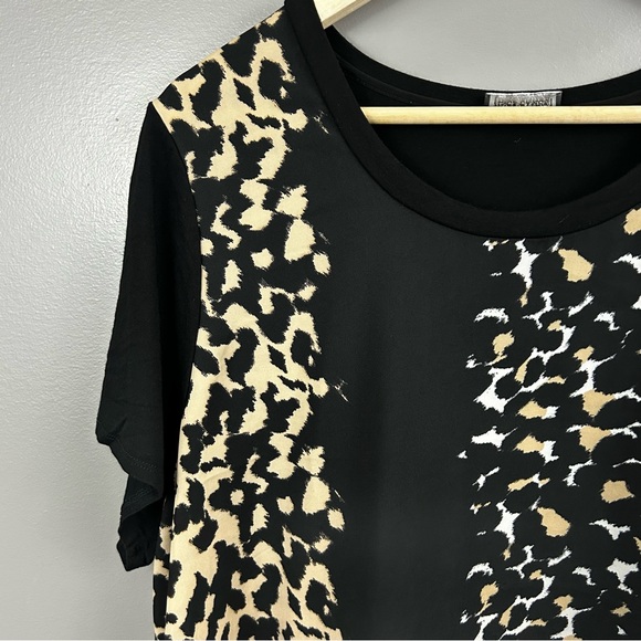 Vince Camuto Animal Print High Low Shirt Size - Picture 3 of 11